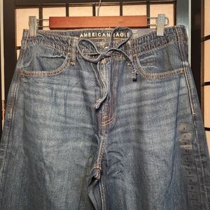 NWT American Eagle Outfitters Dreamy Drape Blue Flare Jeans